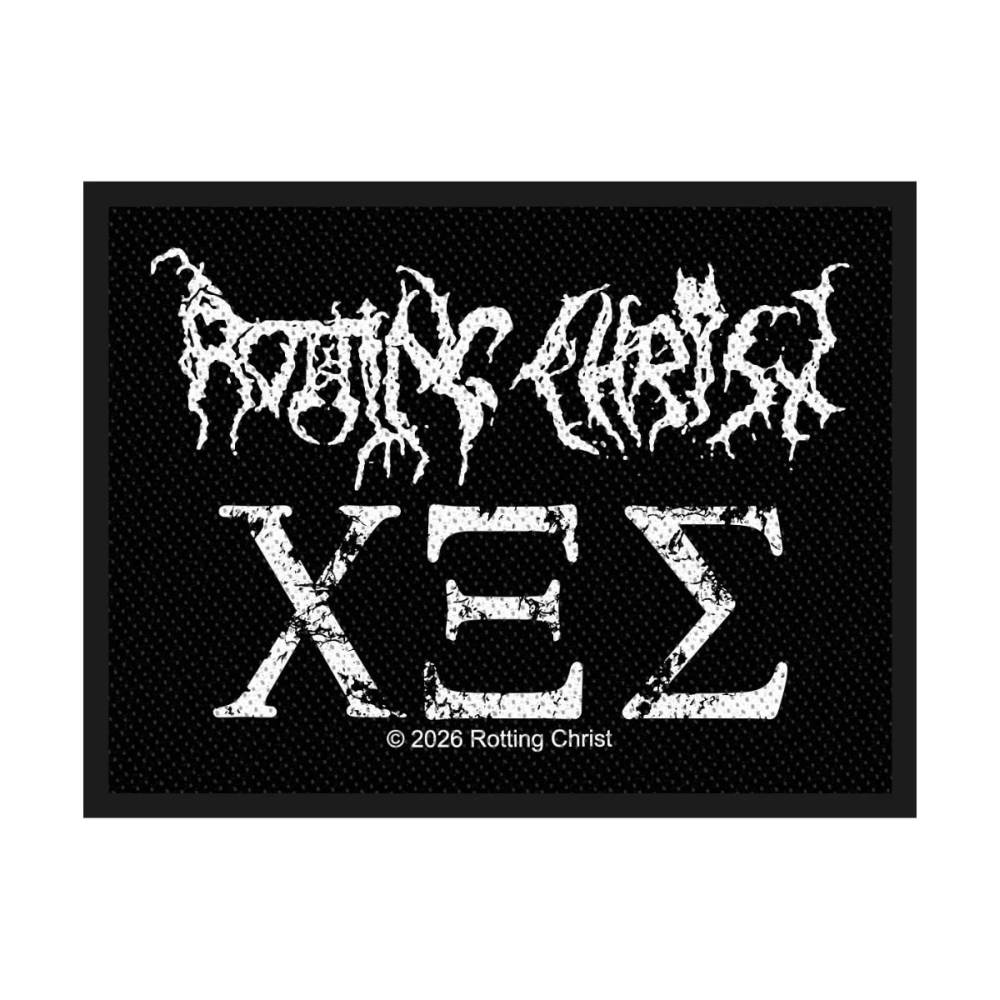 Rotting Christ - 666 Patch - Schwarz/Weiß